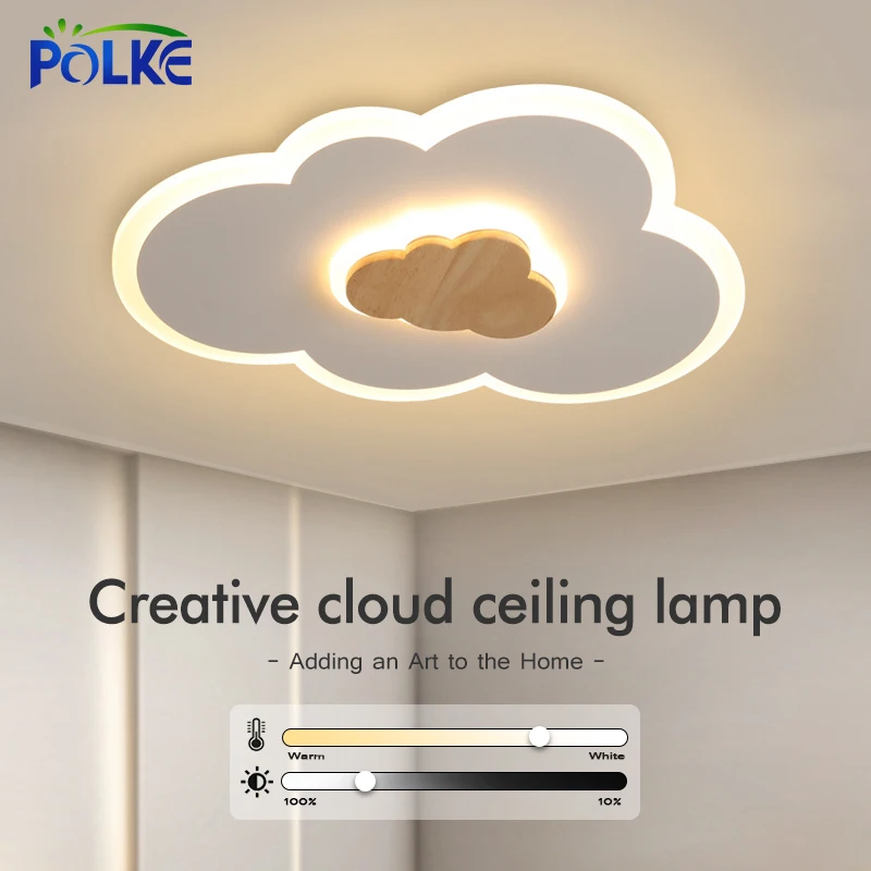 Creative Clouds Ceiling Lamps 15W 30W 48W  Modern Ultra Thin Led Ceiling Light Fixtures For Living Room Bedroom Panel Light