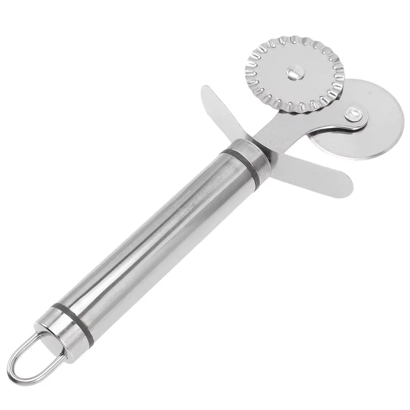 4Pcs Heavy Duty Stainless Steel Pizza Cutter Wheel Sharp Roller Design for Effortless Pizza Pastry Waffle Cutting Ergonomic