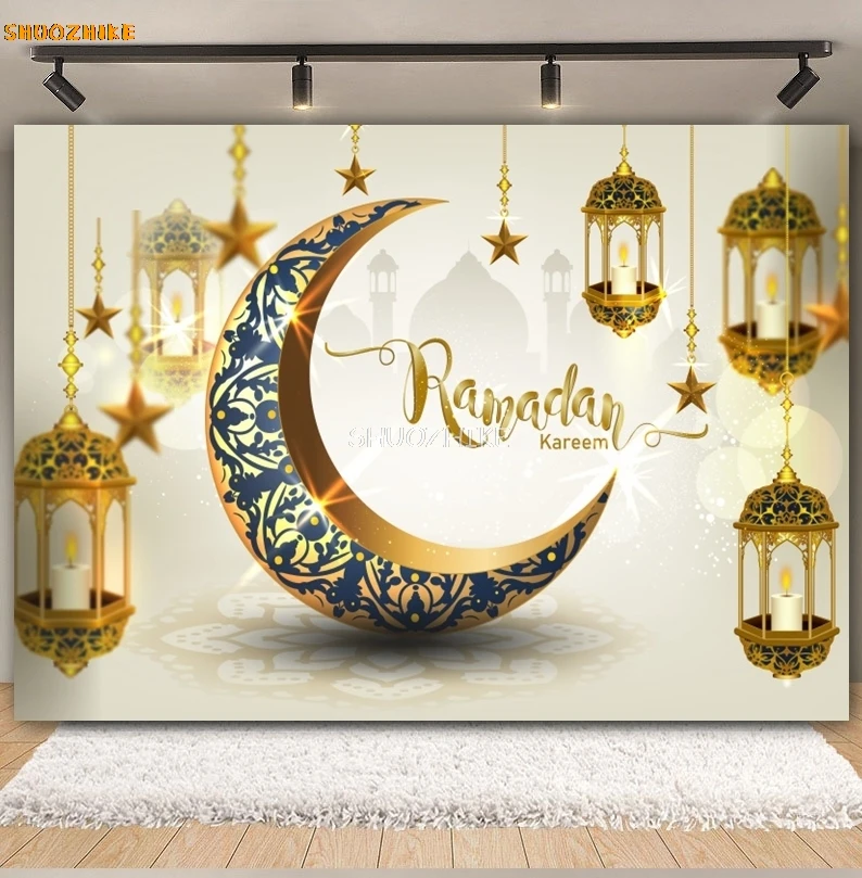 خلفية عيد مبارك الأضحى مسلم رمضان كريم المسجد الإسلامي فانوس القمر صورة التصوير خلفية استوديو الصور