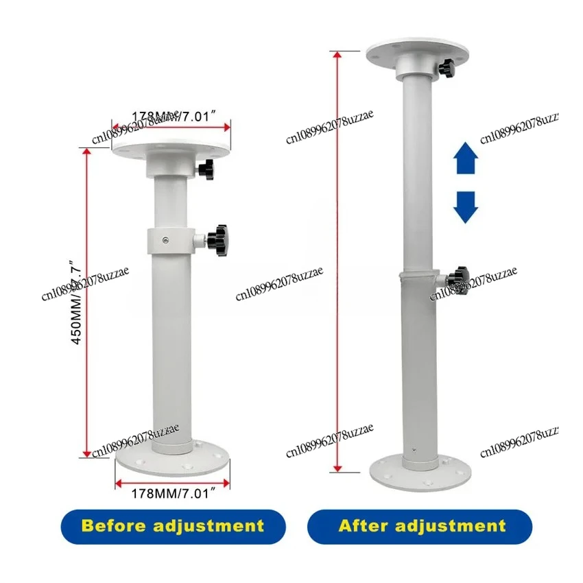 

Регулируемая подставка для стола 450-690 мм, съемная подставка для стола, основание для ног, монтажная рама, комплект основания стола из алюминиевого сплава для автофургона, лодки, яхты