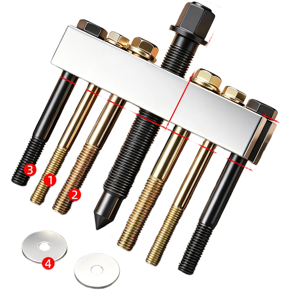 Engine Repair Crankshaft Pulley Remover Tool with Broad Fitment Capability and Stable Load Transfer During Operation