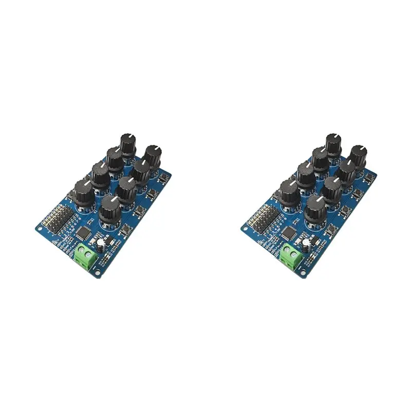FBIL-2X 8CH Rotary Knob Servo Driver 8 Channel/Way Controller Board Overcurrent Protection Servo Tester Servo Controller