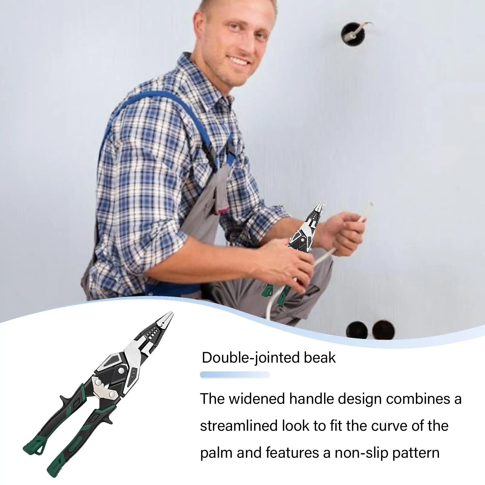 

Многофункциональные прецизионные плоскогубцы для электриков, усиленные, для зачистки кабеля, резки проводов и работы с клеммами в строительстве