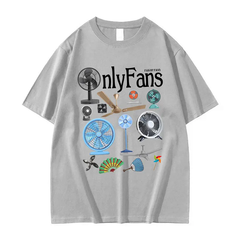 عارضة وممتعة المشجعين فقط نمط تي شيرت 2025 الصيف الرجال النساء فضفاضة ملابس بأكمام قصيرة عالية الجودة القطن تي شيرت #4