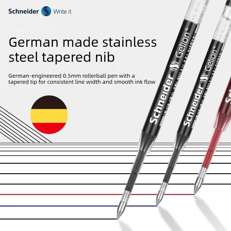 3/5/20 PCS Schneider Gel Pen Refills G2 Gelion European Standard 0.5mm Large Capacity Smooth Writing Office Office Supplies