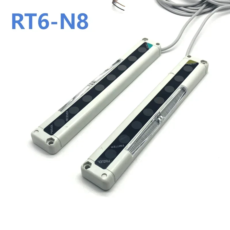 

Safety Grating Light Curtain Sensor NPN Normally Closed Infrared Radiation Switch 8/12/16 Optical Axis Flat Thin Type RT6-N8