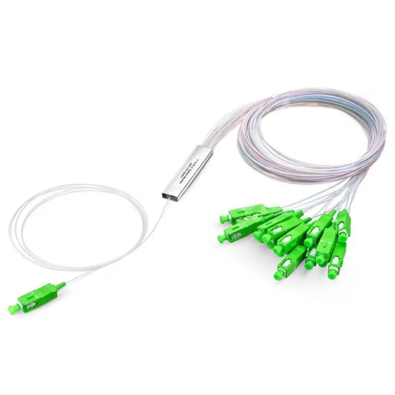 1x4 1x8 1x16 1x32 Single Mode PLC Fiber Splitter 2.0mm SC APC For FTTH FTTX PON Optical Network Construction