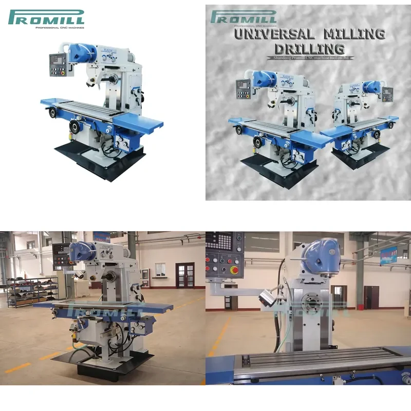 HCY Promill Universal Swivel Head Vertical Milling Machine XL6236 ISO40/50 Spindle Taper Automatic Medium
