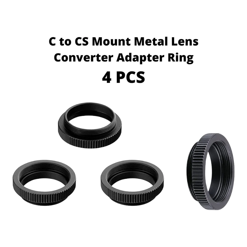 C-CS Mount Camera Lens Adapter Ring 5mm Extension Tube C-CS Mount Converter Adaptor Spacer Ring for CCTV Security Camera