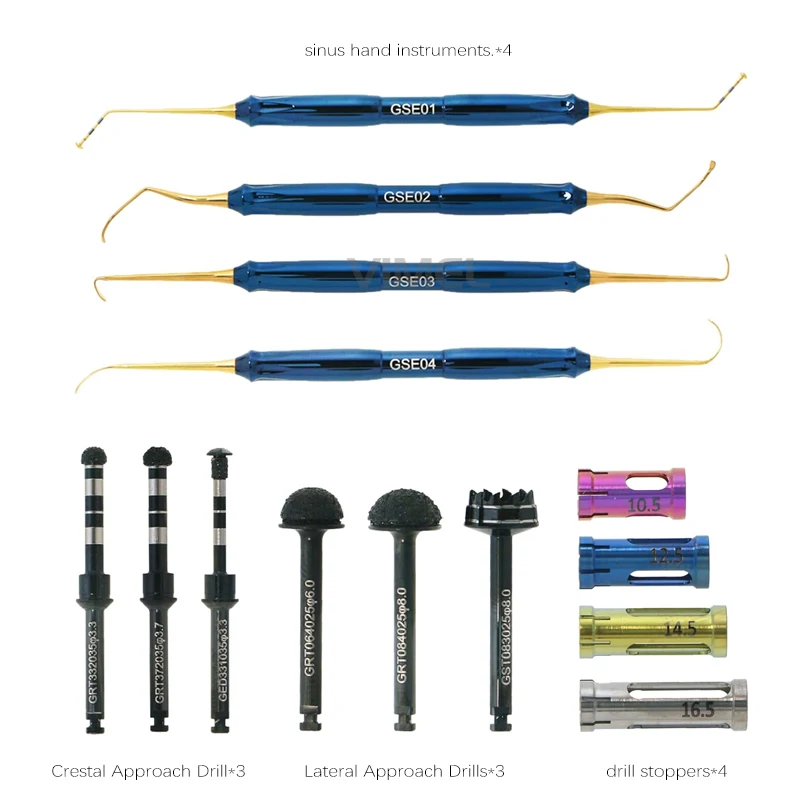 DASK Dentium Kit أداة زرع الارتفاع لشد الجيوب الأنفية المتقدمة للأسنان #5