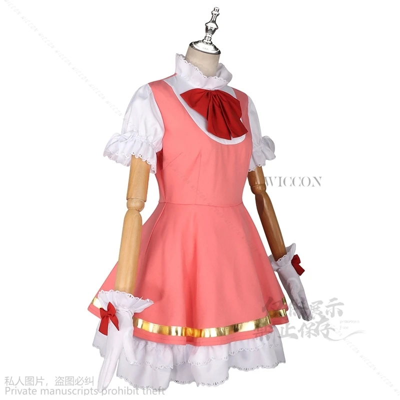 KinomPain Sakura Lolita Cosplay Costume, Anime Kawaii fur s, Play Brace, Hmatte Christmas Wigs, Shoes Prop, Gastronomy