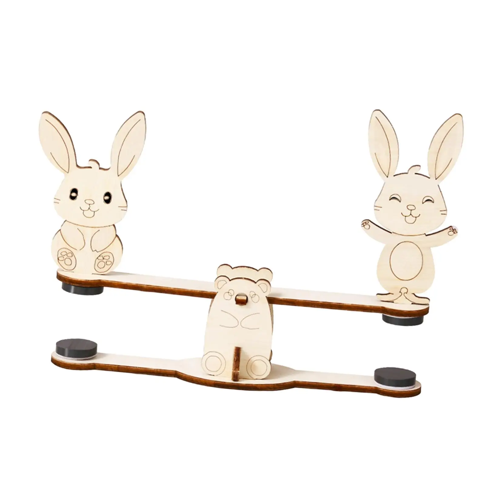 Educational Toys Seesaw Model Teaching Aid Wood Crafts Scientific Tools Learning