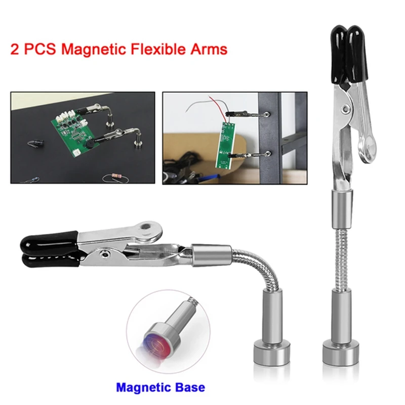 AC62-Magnetic Mini Soldering Flexible Arm PCB Circuit Board Hoder Soldering Tool For Jewelry Making/Electronic Repair