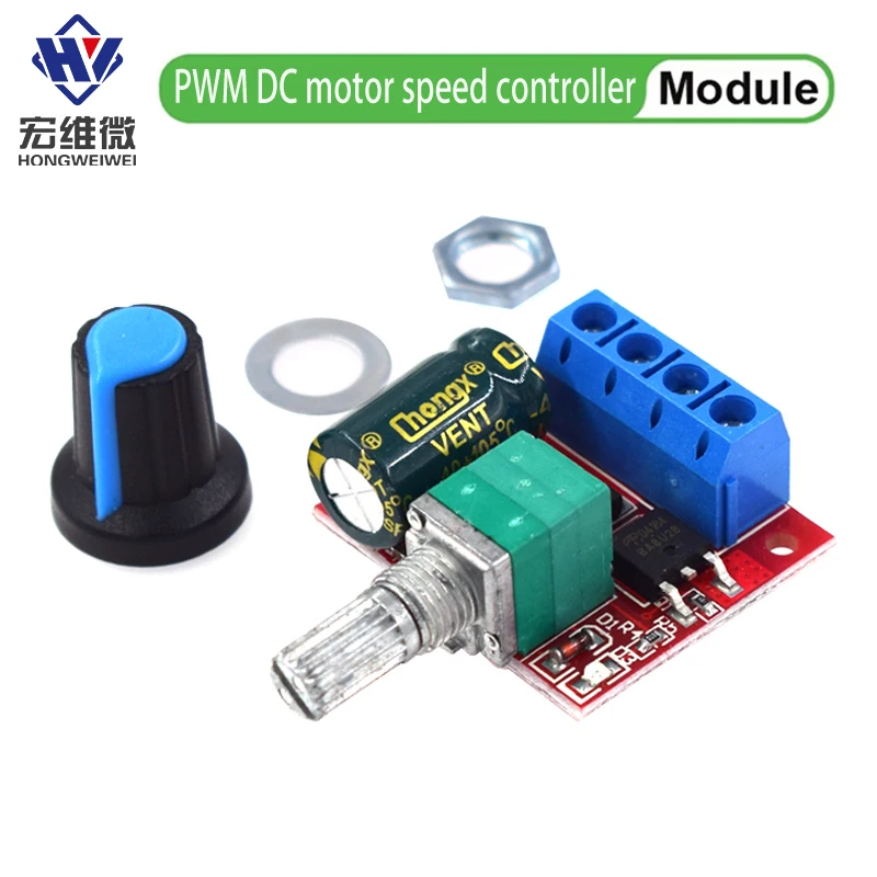 PWM DC Motor Speed Controller Speed Adjustable Switch LED Control Dimming Module DC 4.5V-35V 5A 20khz Max 90W