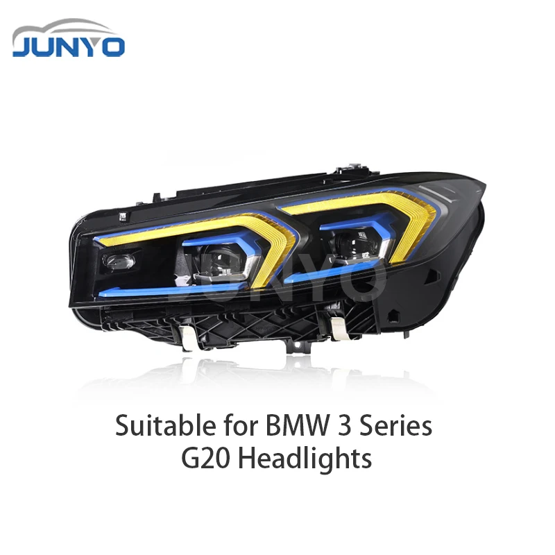 Led Laser Headlight for  3 Series G20 G28 2020-2025 Upgrade to High-End Two-Tone Adjustable Led Daytime Running Lights Pair
