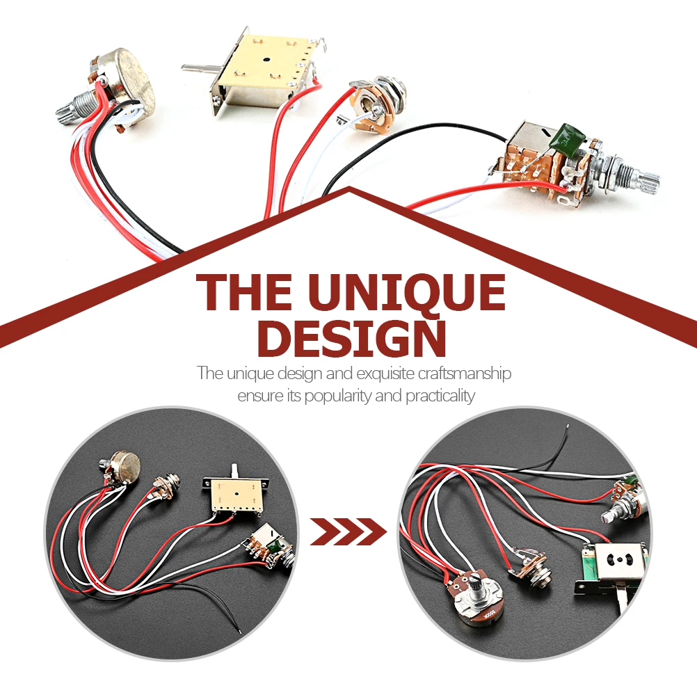 

Knobs Replacement Guitar Line Switch Circuit Wire Electric Unique Wired Potentiometer Harness