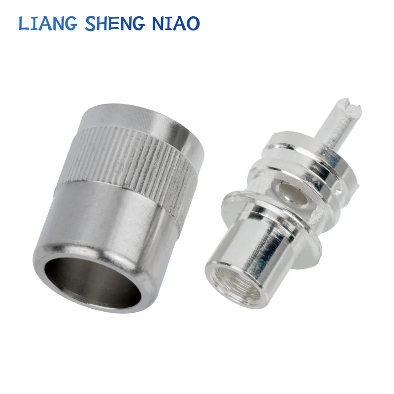 Connector Uhf Mannelijke Plug Pl259 Soldeer Rg8 Rg213 Lmr400 7d-fb Volledig Koperen Verzilverde Tweedelige Set