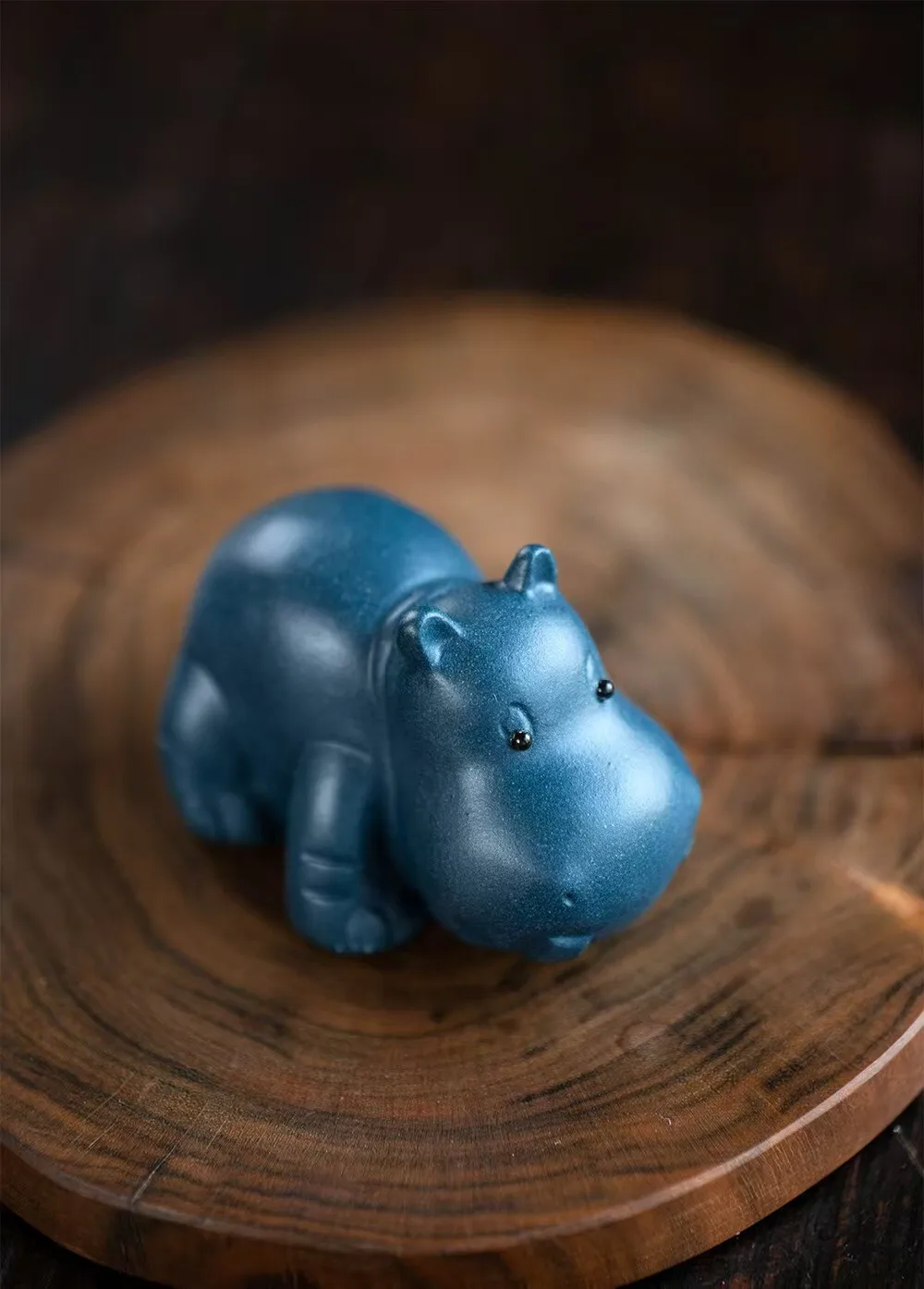 

chinese Yixing Zisha pottery tea pet :baby hippo