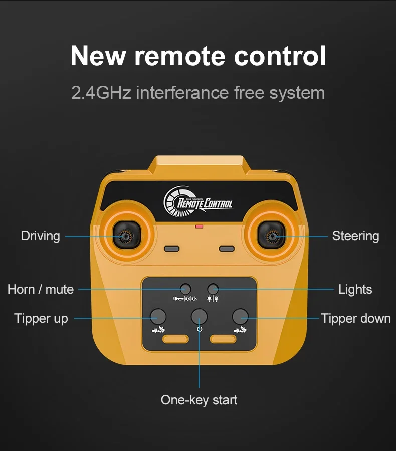 คู่ E E591 1:20 A40G RC รถวิศวกรรมยานพาหนะเด็กรีโมทคอนโทรลข้อต่อรถบรรทุกของเล่นเด็กคริสต์มาสของขวัญ
