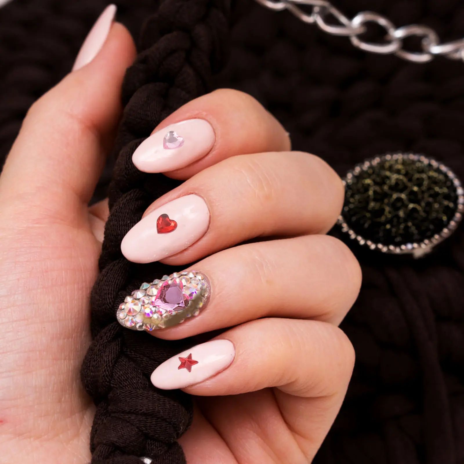 

6 Sheets Face Crystal Stickers Self Adhesive Facial Rhinestone Sticker Set for Makeup Festival Decoration Sparkly