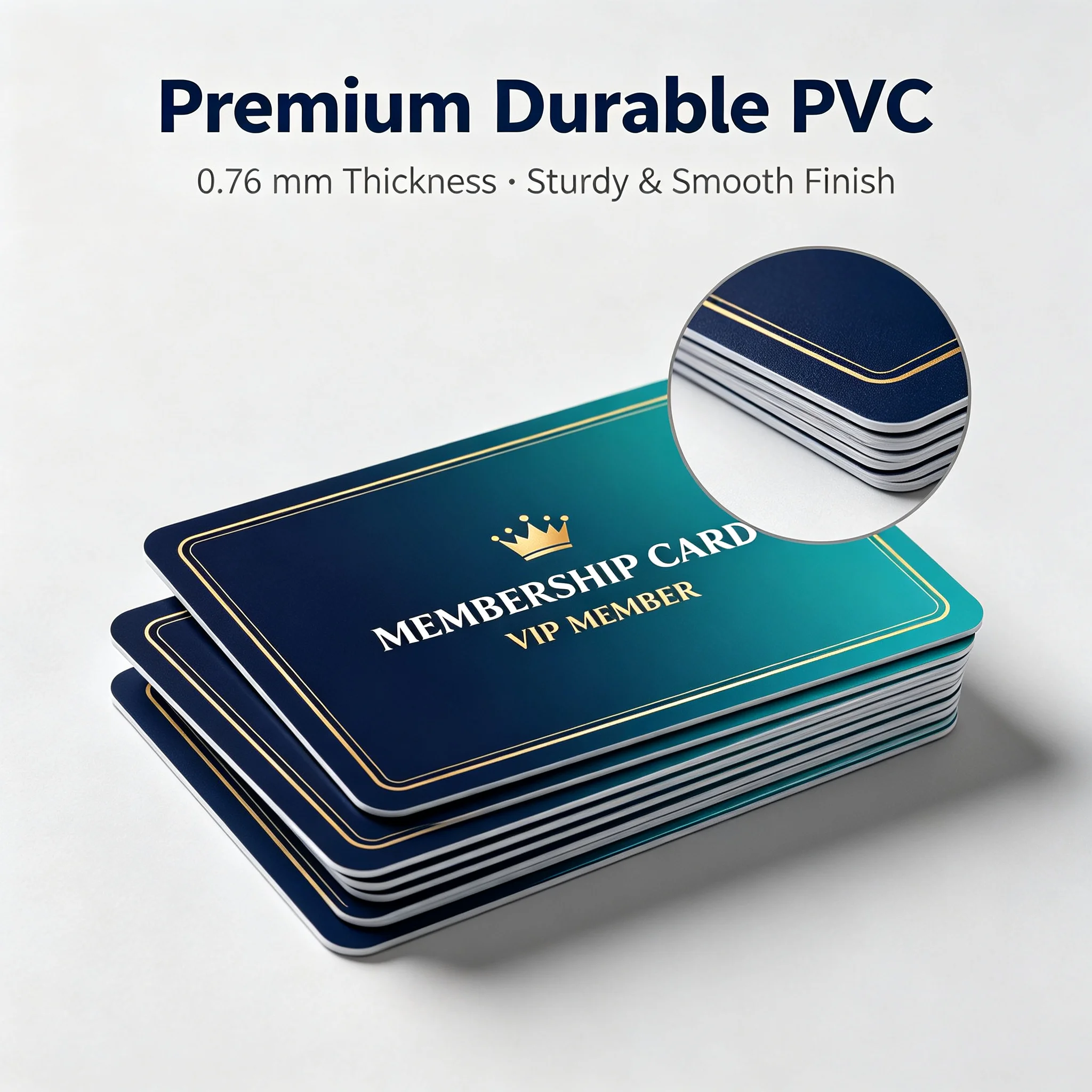 Individuelle PVC-Mitgliedskarte, doppelseitig, vollfarbig, VIP-Treuekarte, Geschenkkarte, CR80 85,5x54mm, wasserdicht, ölbeständig, für Fitnessstudio, Schönheitssalon, Hotel – Detail 3