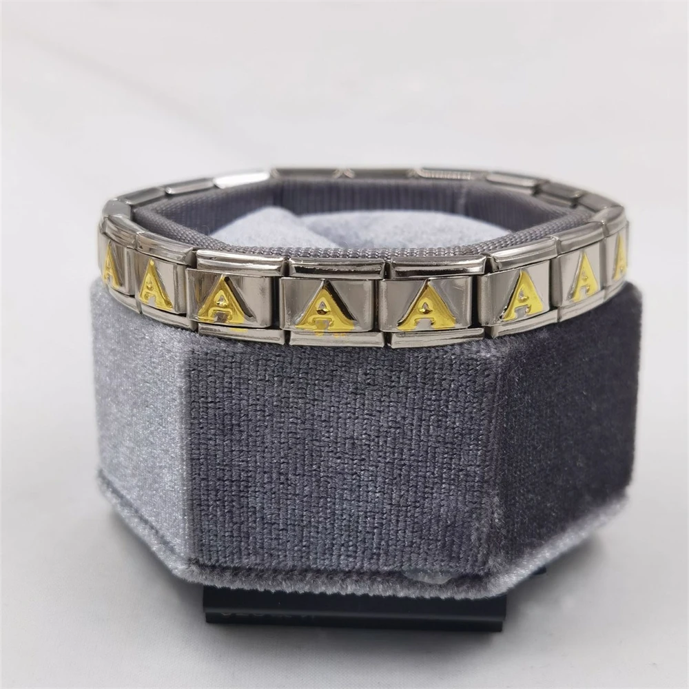 سوار ساحر من الستانلس ستيل للرجال والنساء ، ذهبي 26 حرف ، وصلات إيطالية ، يناسب سوار 9 ، مجوهرات تصنعها بنفسك ، هدية ذكرى سنوية ، ساخن ، ،