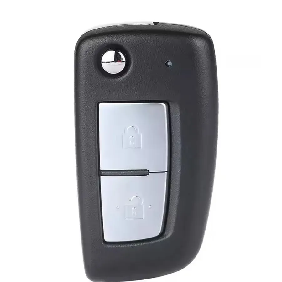 KEYECU Replacement Flip Remote Key Yellow Led 2 Button PCF7961M / 4A CHIP 433.92MHz FSK for Nissan Qashqai 2019 2020