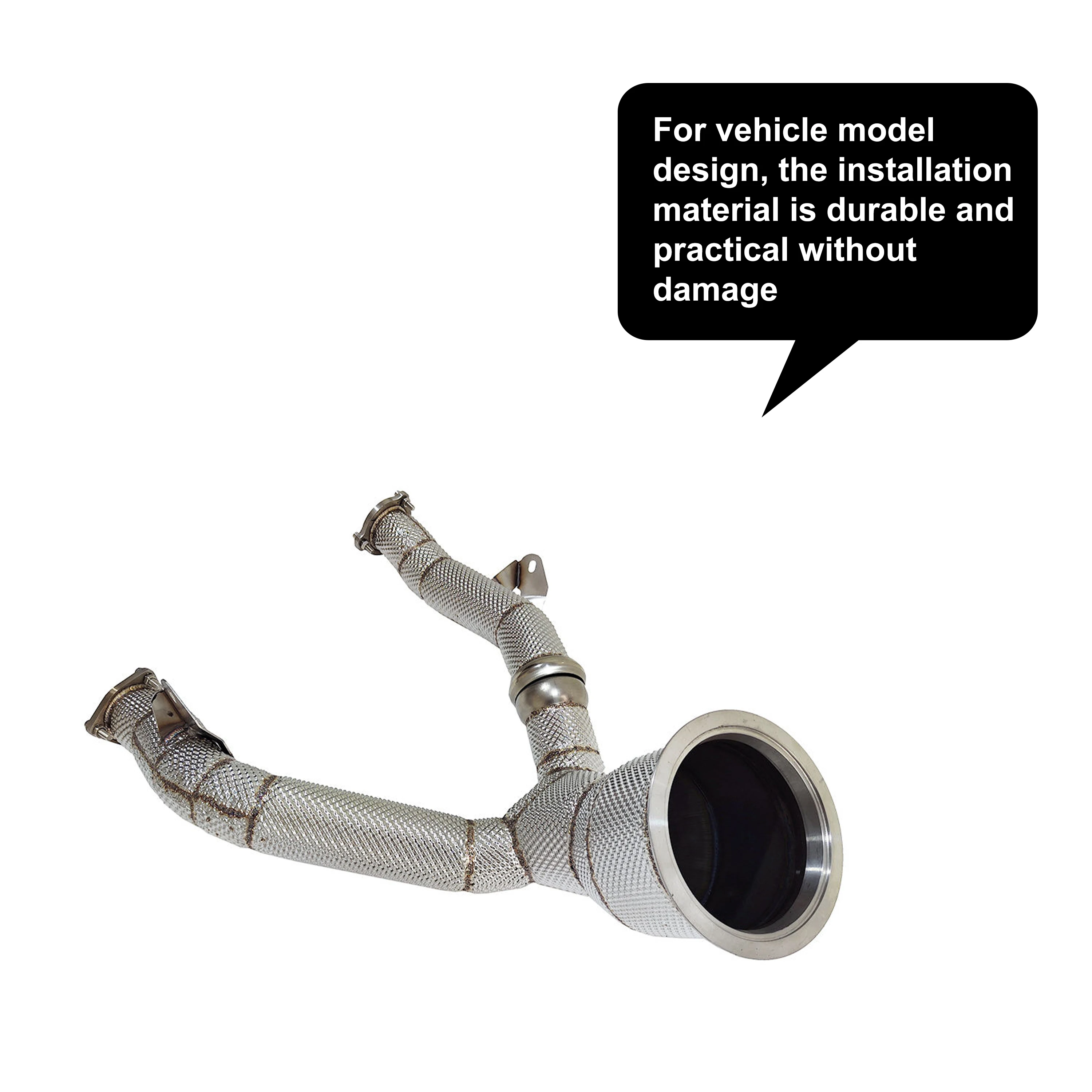 ACE Exhaust High-Flow-Downpipe für Audi A6/A7 C8 3.0T 2019- Hochwertige SUS304 Auspuffkrümmer Auspuffanlagen mit Hitzeschutz – Detail 8