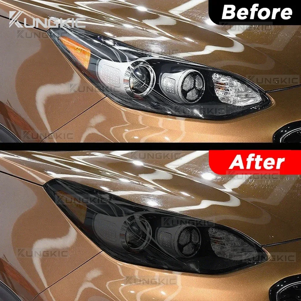2Pcs TPU Protective Film For Kia Sportage 2015-2019 Car Exterior Headlight Anti-scratch Front Lamp Clear Accessories Sticker view 2