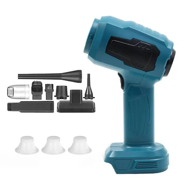 ABWZ-Strong Suction Mini Electric Vacuum Cleaner With 7 Nozzles Wireless Handheld Home Blower Nozzeles For 18V Battery