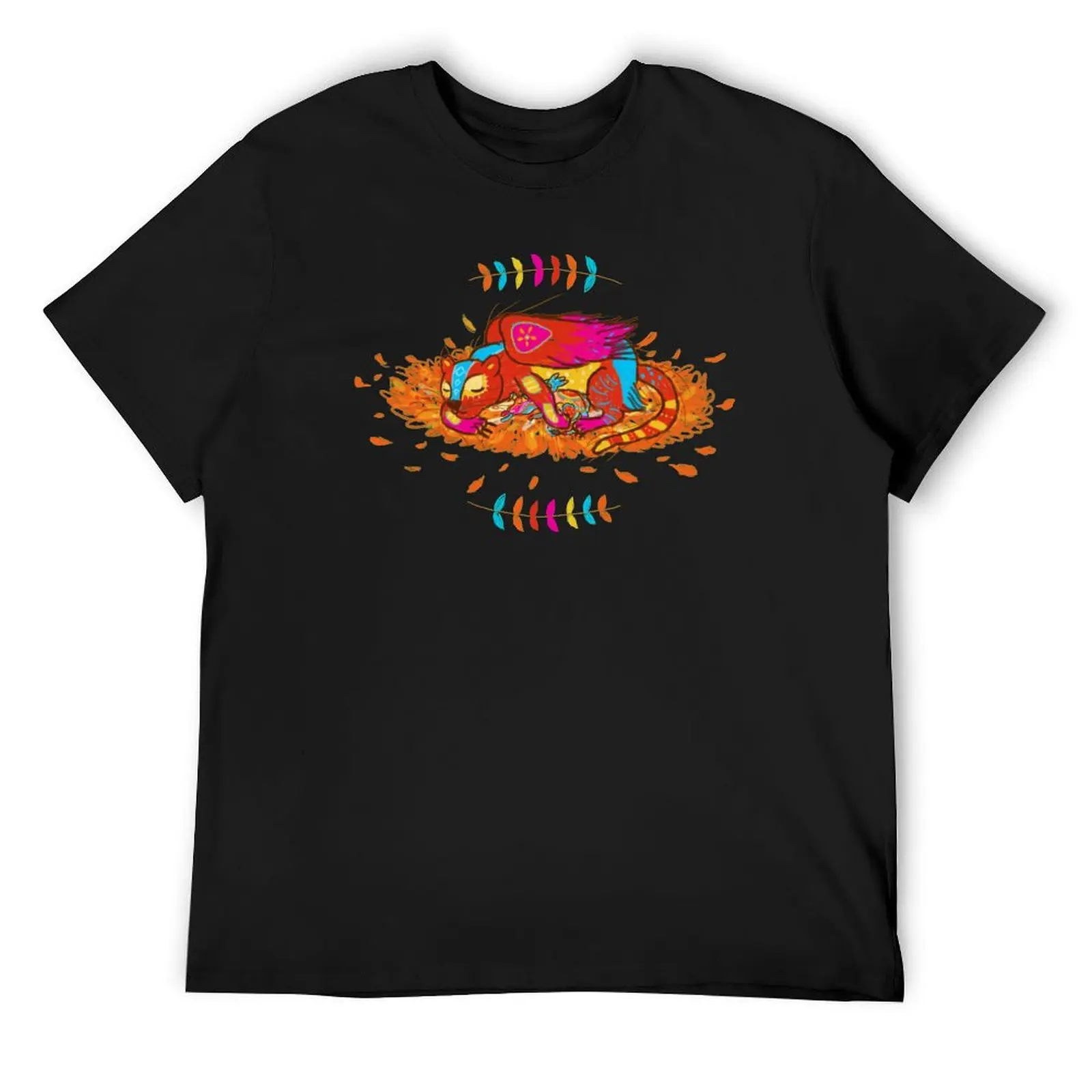 Sleeping Alebrije T-Shirt plus size clothes sweat hippie clothes designer t shirt men