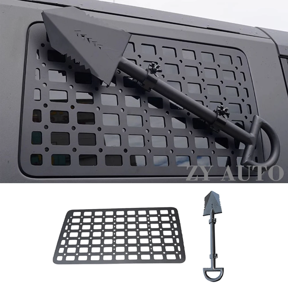 

For Ford bronco Side Window Mechanical Mesh Cover Rear Window Aluminum Mesh Expansion Bracket Shovels Tuning Accessories