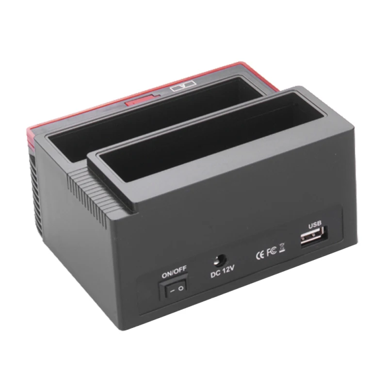 Multifunction Dual Slot 2.5/3.5inch IDE SATA SDD HDD Docking Station Card Reader