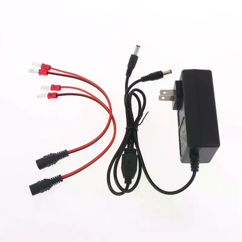 Dual-head Battery Charger: Portable 18/21V/24V Lithium Overload Protection Universal