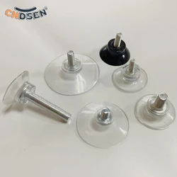 2/5/10/20Pcs Suction Cup Hooks with Screw Shank M6 M8 Clear Sucker Pads Strong Adhesive Holder for Car Glass Bathroom Wall Door