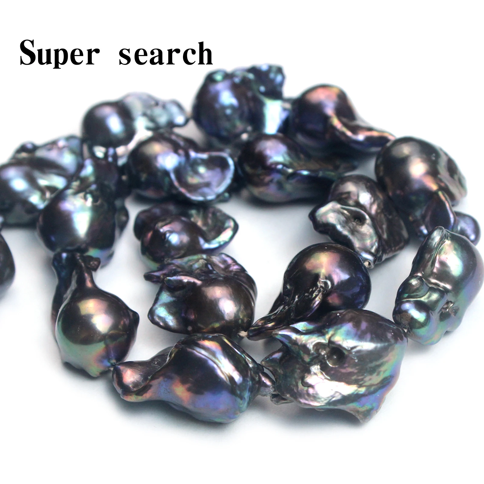 Natural Freshwater Black Pearl Fish Tail Shape Beads Loose Pearls for Jewelry Making DIY Charms Bracelet Necklace Accessories