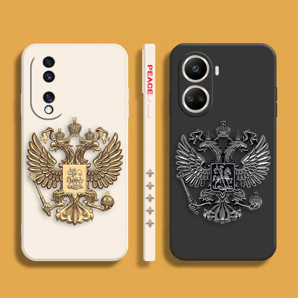 Russian Double-headed Eagle Logo Phone Case For Huawei NOVA 9 8 7 6 5I 5 4 3 3I 2 SE Y70 Y7 Y9 2019 PRO PLUS 5G Case Funda Shell