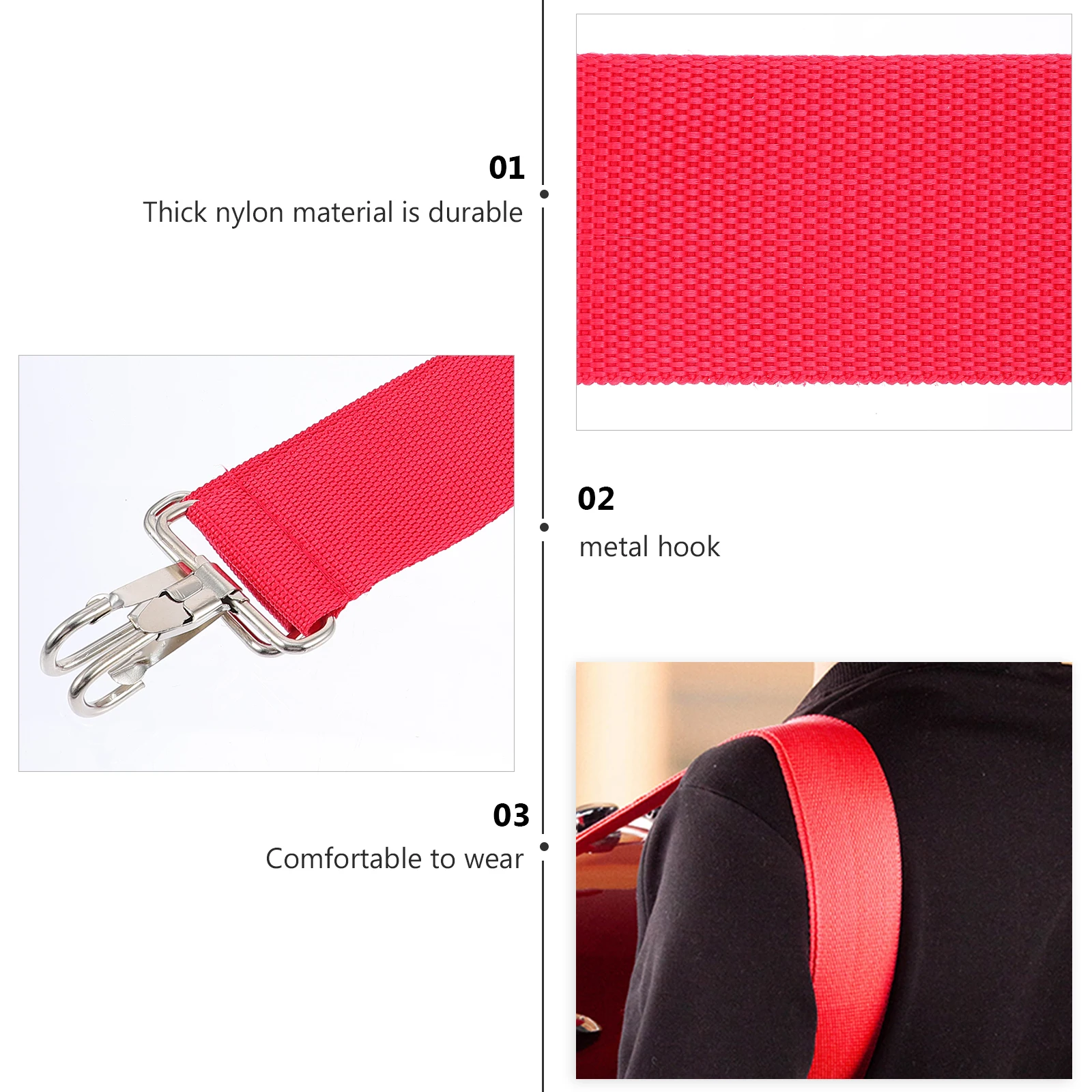 

Snare Drum Strap for Marching Band Shoulder Sling Belt Neck Accessories Electronic