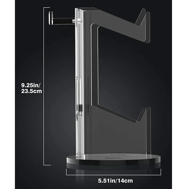 حامل عرض لوحة ألعاب أكريليك كريستالي مكون من طبقتين حامل وحدة تحكم ألعاب عالمية ولاسلكية لجهاز PS4 للتبديل #5
