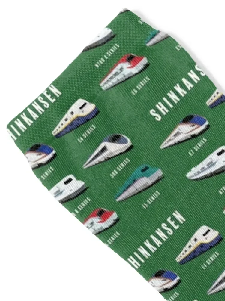 Japanese Shinkansen Bullet Trains Artwork Socks Climbing New year's Toe sports Non-slip Socks Male Women's