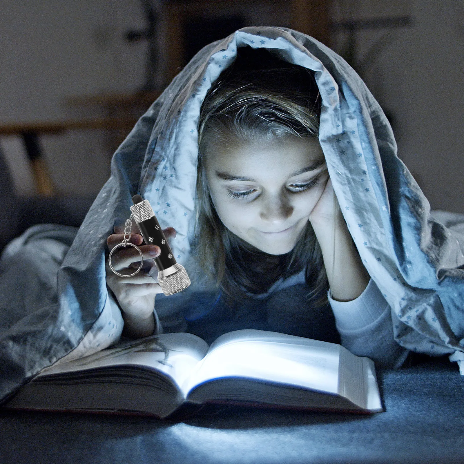 

20 шт. мини-фонариков-брелоков, портативные, креативные, 7-светодиодные, мощные, для экстренных ситуаций, в подарок