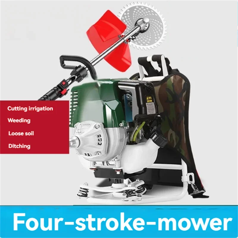 YH99 Grass Trimmer Four Stroke 60HP Engine Backpack Weeder Cutter Garden Tools