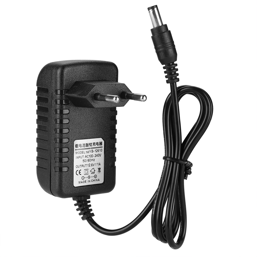 Multi level Protections 12.6V/1A Adaptative Lithium Battery Charger Input