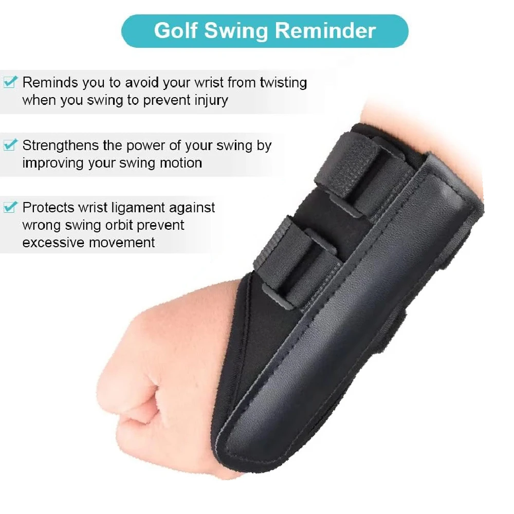 1PCS Golf Wrist Brace Swing Training Correct Aid Equipment Wrist Connect-Easy Correct Training Swing Gesture Alignment Practice
