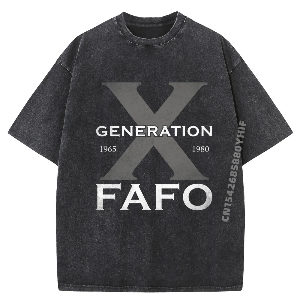 

Топы и футболки Generation X Fafo 60-х 70-х годов Лето Хип-хоп Повседневная женская футболка Графическая рубашка Мужская мягкая стираная одежда