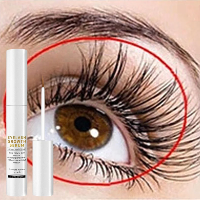 Soro de crescimento rápido dos cílios, Natural Eyelashes Enhancer, mais grosso, Sobrancelhas Lift, Fuller Lashes Care Products, 7 dias