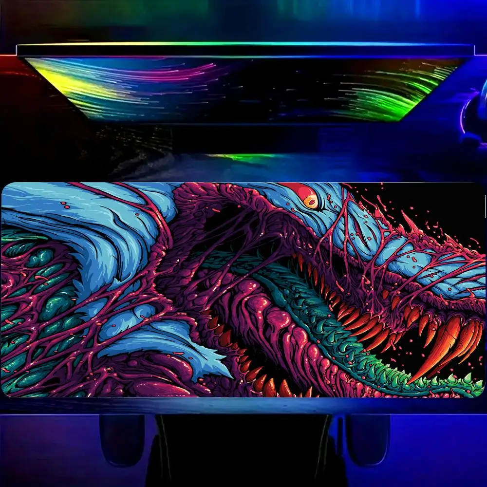 

HYBXAXC Dimensional Monster Hyper Beast Large Mouse Pad Computer Mousepads Gaming Big Keyboard Mat Gamer Mouse Pads Desk Mats