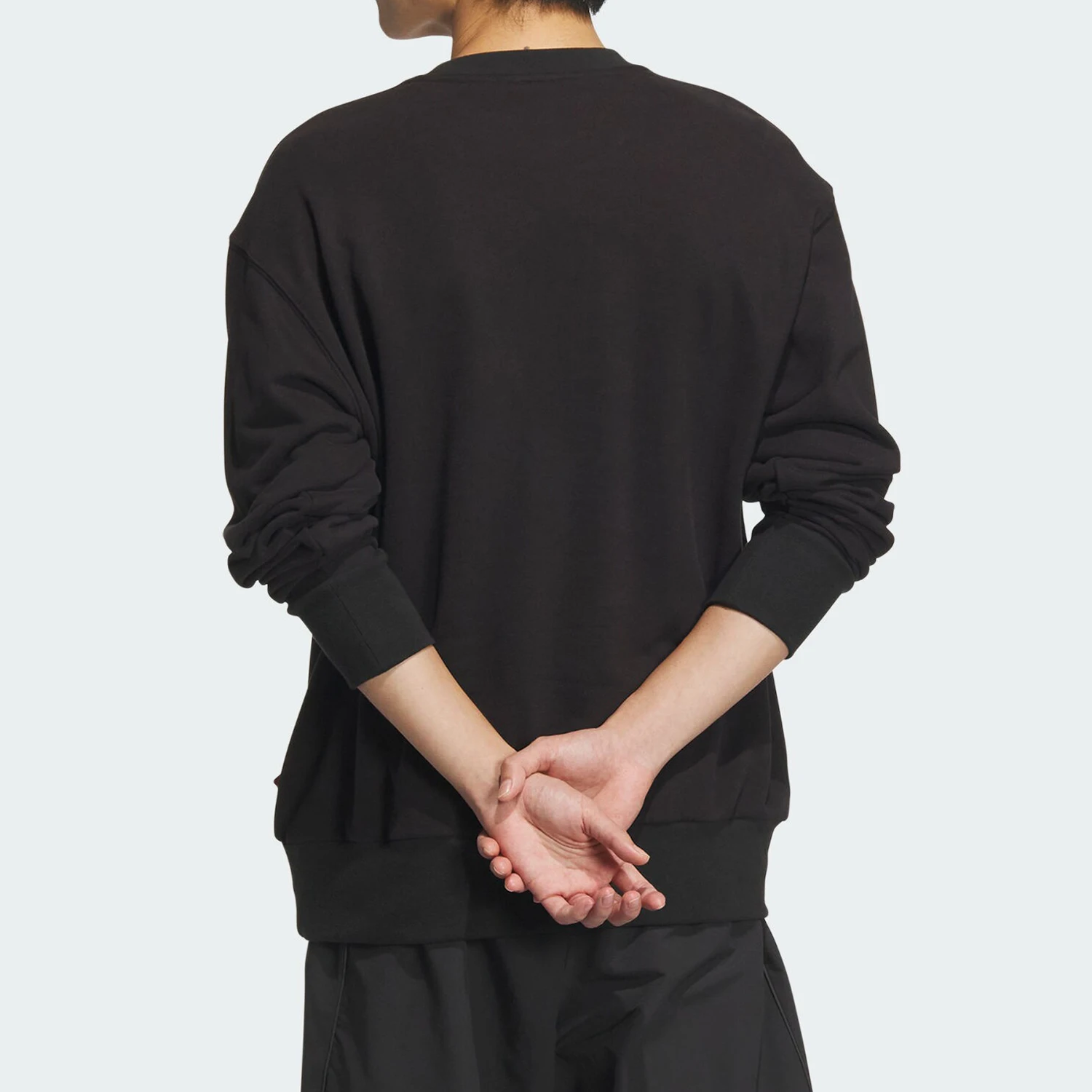 أديداس حقيقية الرجال الرياضة عارضة طويلة الأكمام جولة الرقبة البلوز JM1002 #3