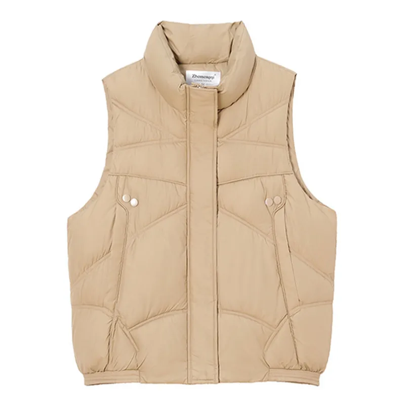 

Модный хлопковый жилет, женский весенний жилет 202, однобортный жилет без рукавов с воротником-стойкой, свободные черные жилеты, кардиган, одежда