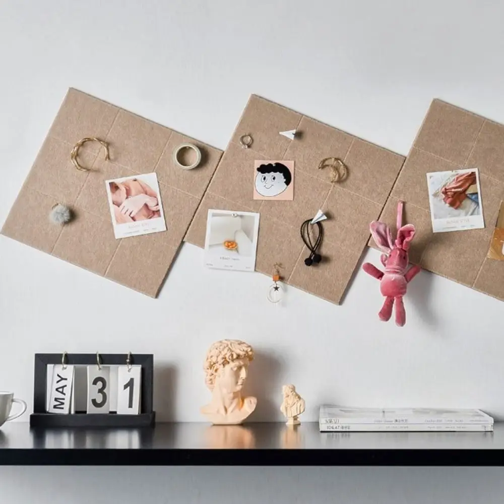 Nordic Soundproof panel Photo Background Board Painting Works Message Felt Display Board Photo Notice Felt Pin Board Walls